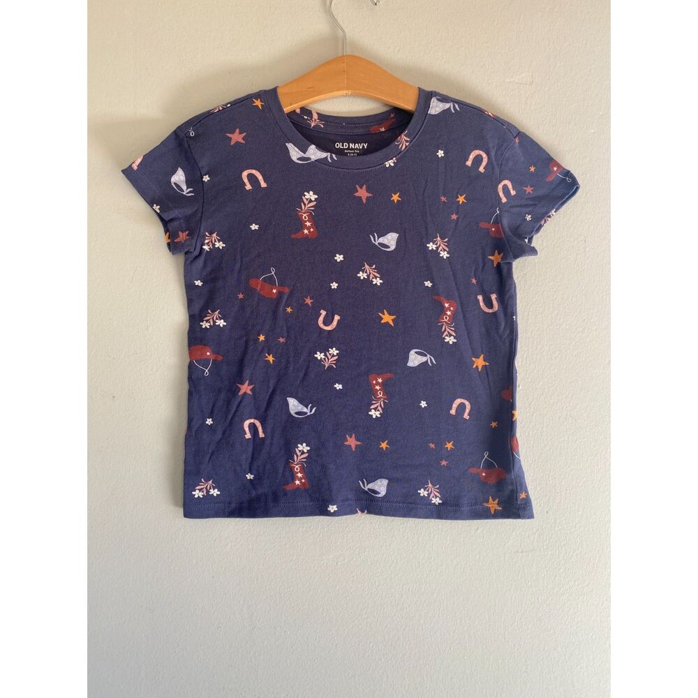 NWT Softest Tee Old Navy Cowgirl Print T Shirt Small